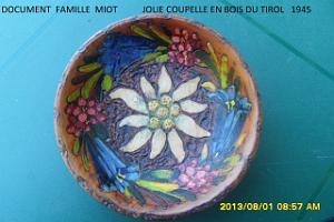 232 Coupelle bois TYROL 1945